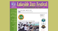 Desktop Screenshot of lakesidejazz.org