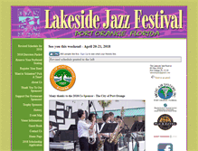 Tablet Screenshot of lakesidejazz.org
